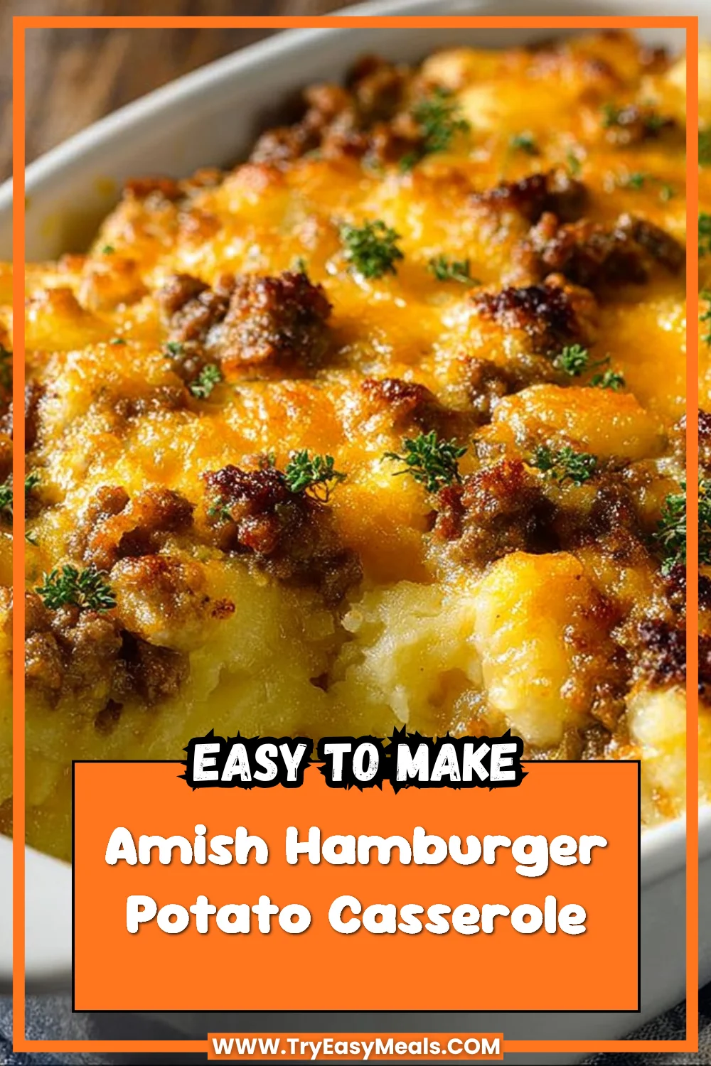 Amish Hamburger Potato Casserole 1 Amish Hamburger Potato Casserole