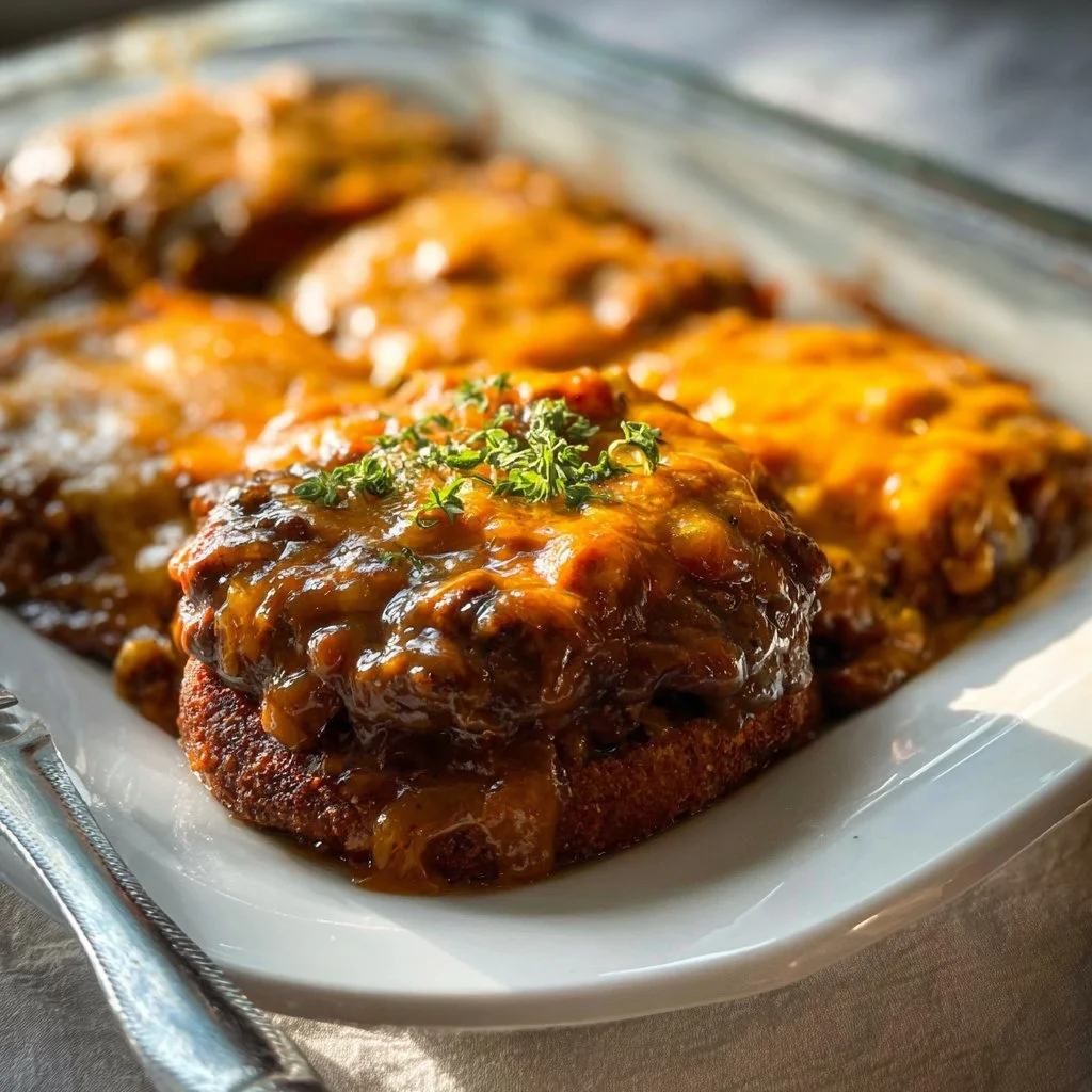 Amish Hamburger Steak Bake 2 Amish Hamburger Steak Bake