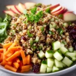 Delicious and nutritious Apple Quinoa Salad with fresh apples and quinoa