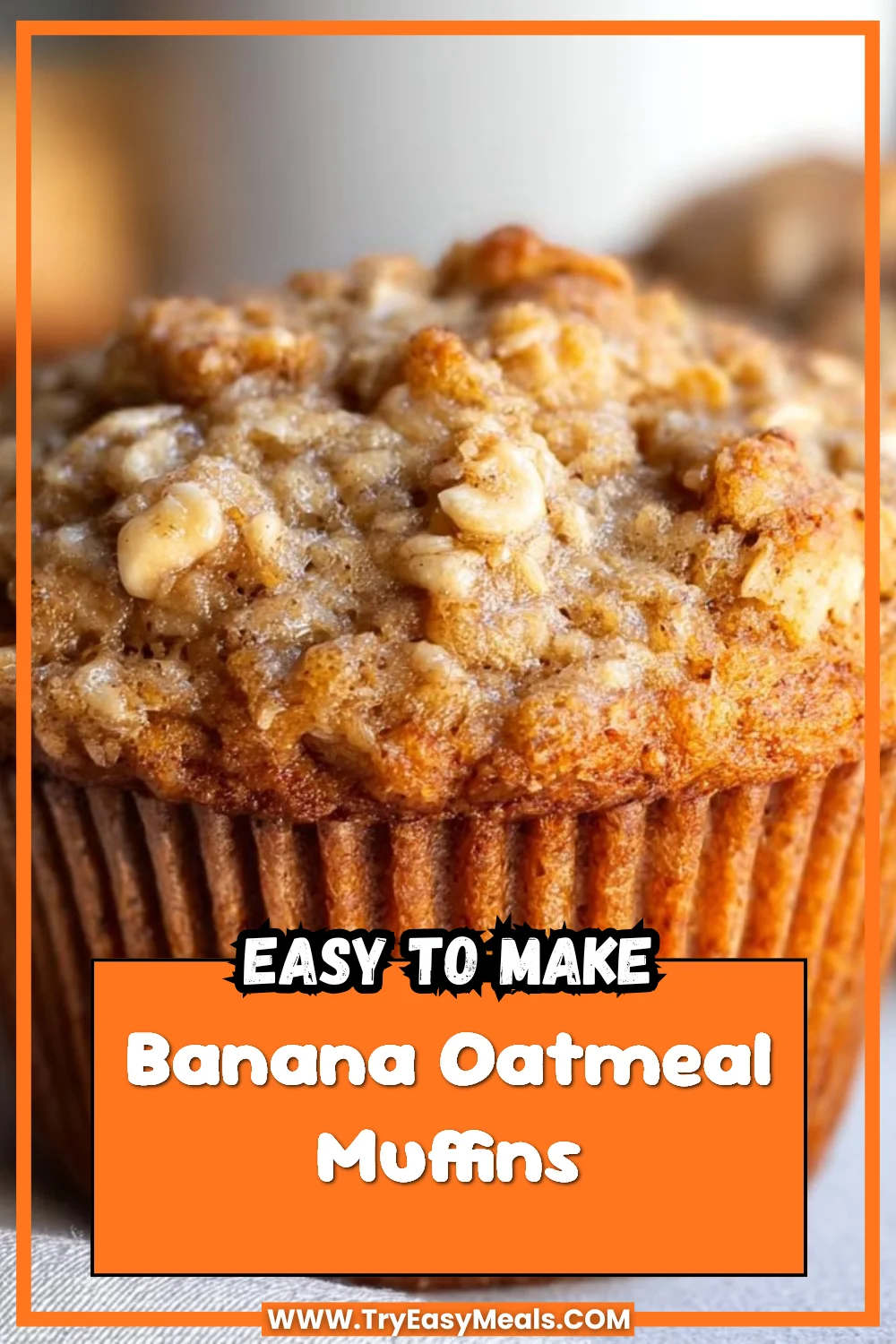 Banana Oatmeal Muffins 1 Banana Oatmeal Muffins