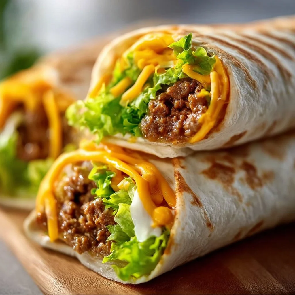 Delicious Big Mac Wraps served with fresh ingredients and Big Mac sauce