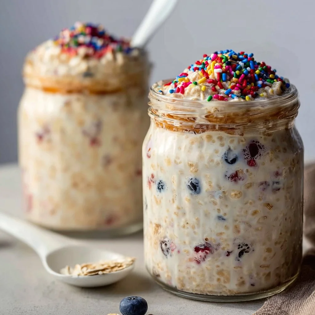 Birthday Cake Overnight Oats