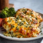 Cheesy 4-Ingredient Ranch Chicken Bake served on a plate