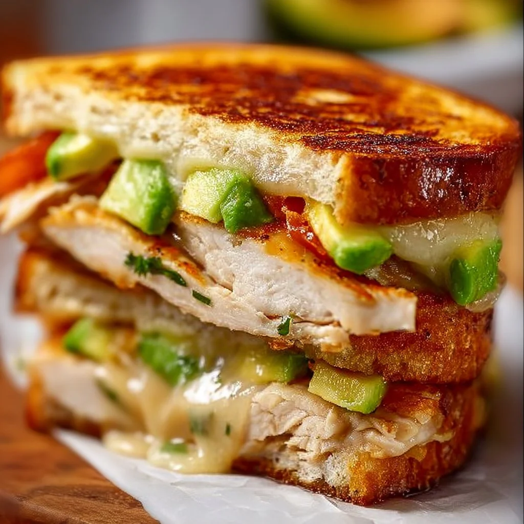 Chicken Avocado Melt Sandwich 2 Chicken Avocado Melt Sandwich