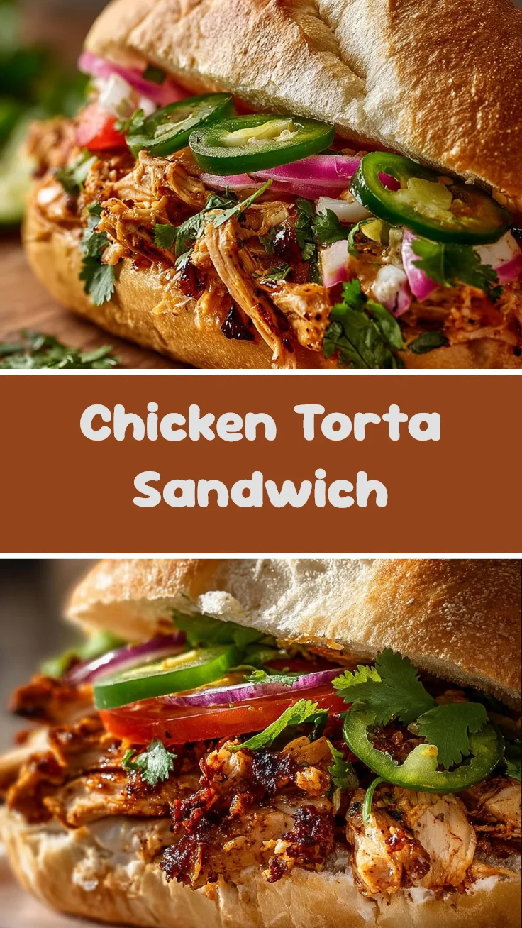 Chicken Torta Sandwich 1 Chicken Torta Sandwich