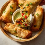 Chili's Southwest Eggrolls served with dipping sauce
