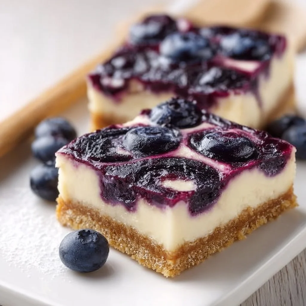 Creamy Blueberry Cheesecake Bars 2 Creamy Blueberry Cheesecake Bars for Perfect Summer Treats