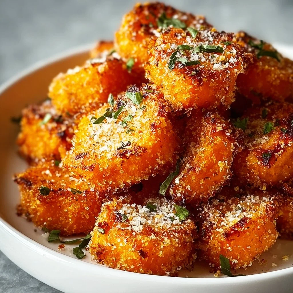 Crispy Sweet Potato Parmesan Bites 2 Crispy Sweet Potato Parmesan Bites