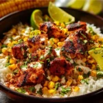 Easy Street Corn Chicken Bowl 4 Delicious Easy Street Corn Chicken Bowl with chicken, corn, and fresh toppings.