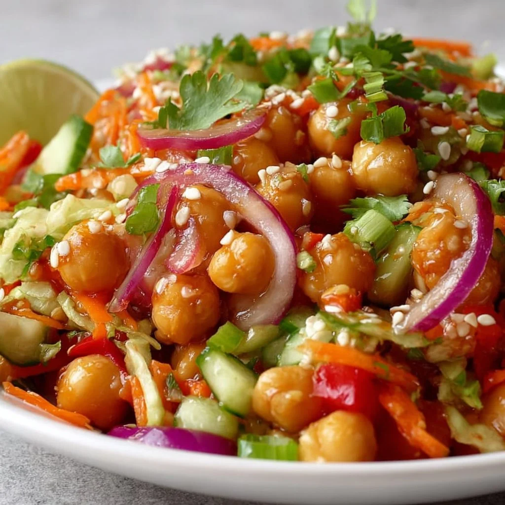 Fresh Crunchy Thai Chickpea Salad 2 Fresh Crunchy Thai Chickpea Salad