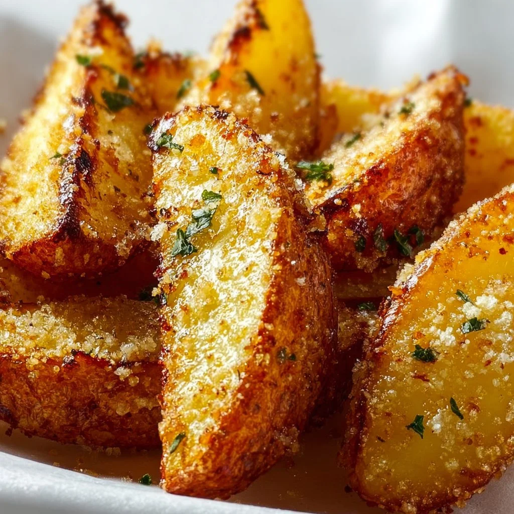 Garlic Parmesan Potato Wedges 2 Garlic Parmesan Potato Wedges