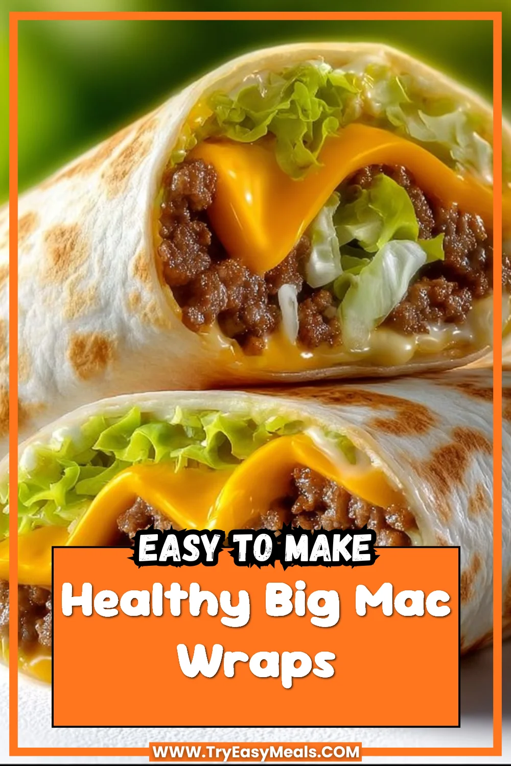 Healthy Big Mac Wraps 1 Healthy Big Mac Wraps