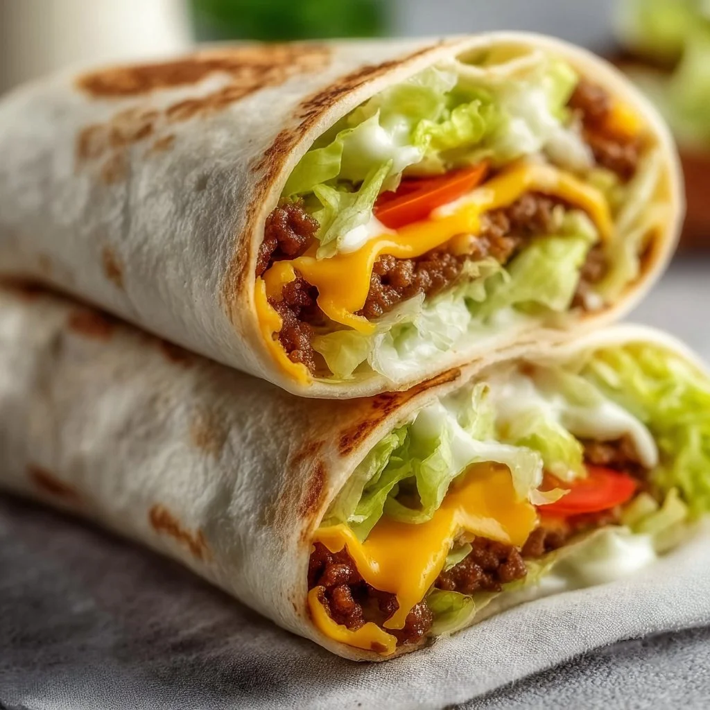 Healthy Big Mac Wraps 2 Healthy Big Mac Wraps