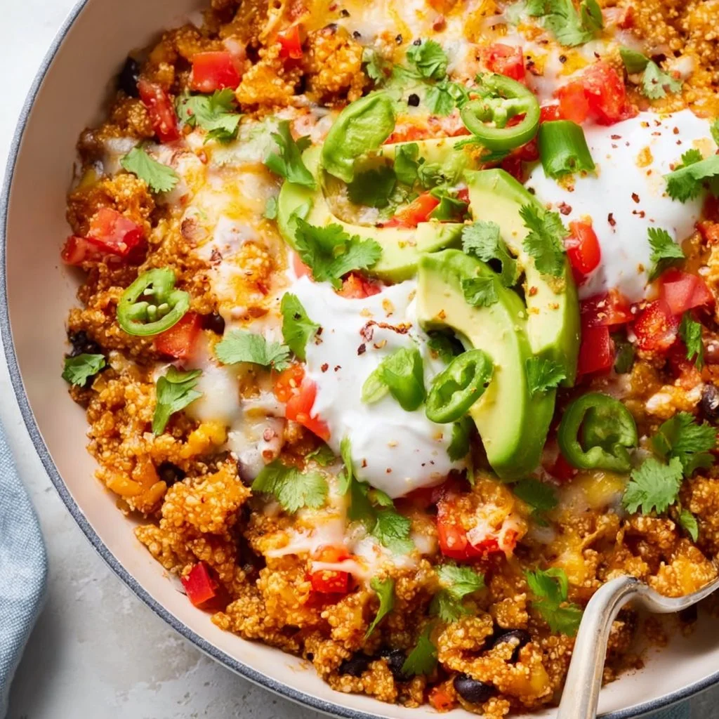 High Protein High Fiber Vegetarian Taco Skillet 2 High Protein High Fiber Vegetarian Taco Skillet