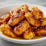Delicious Honey Butter Chicken Bites served on a platter