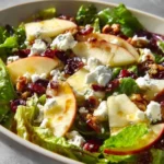 Honeycrisp Apple Feta Salad 4 Delicious Honeycrisp Apple Feta Salad with greens and vinaigrette