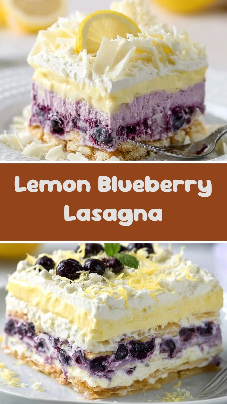 Lemon Blueberry Lasagna 1 Lemon Blueberry Lasagna