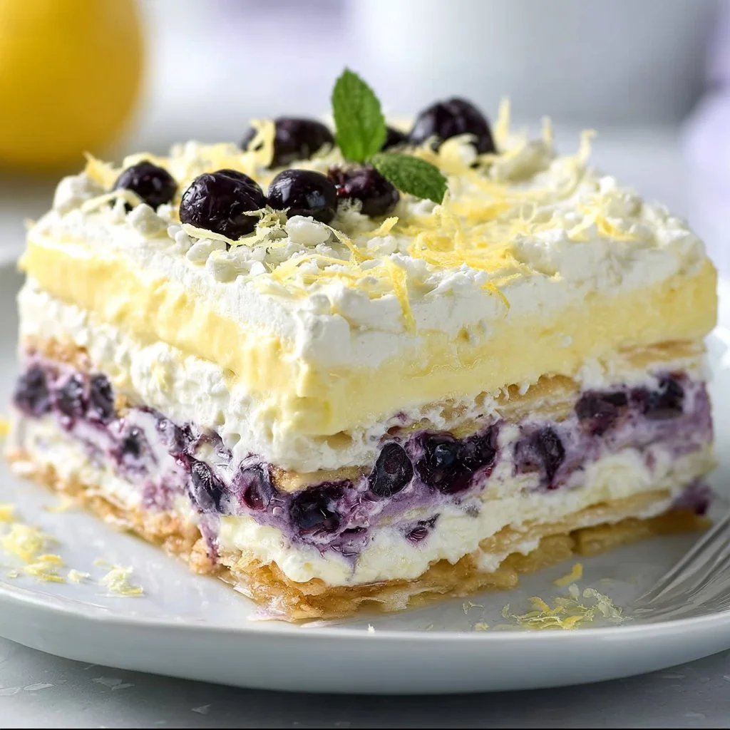 Lemon Blueberry Lasagna 2 Lemon Blueberry Lasagna