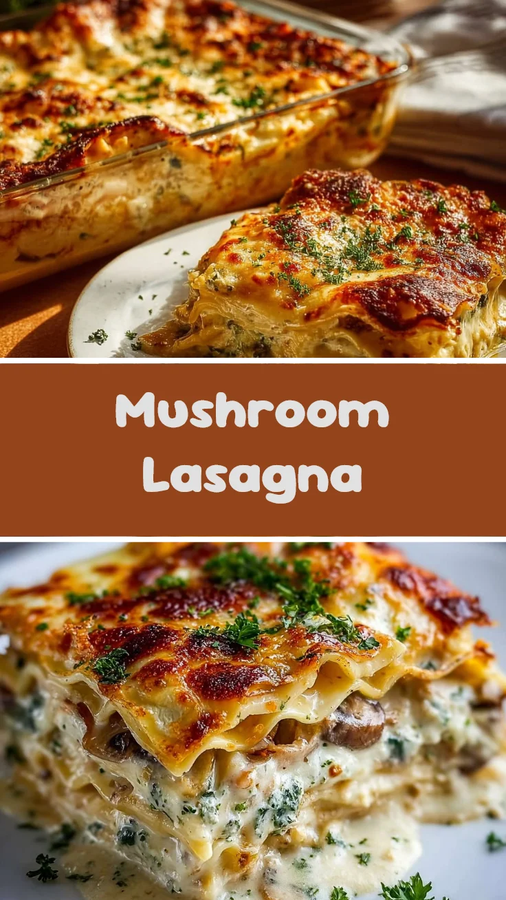 Mushroom Lasagna 1 Mushroom Lasagna