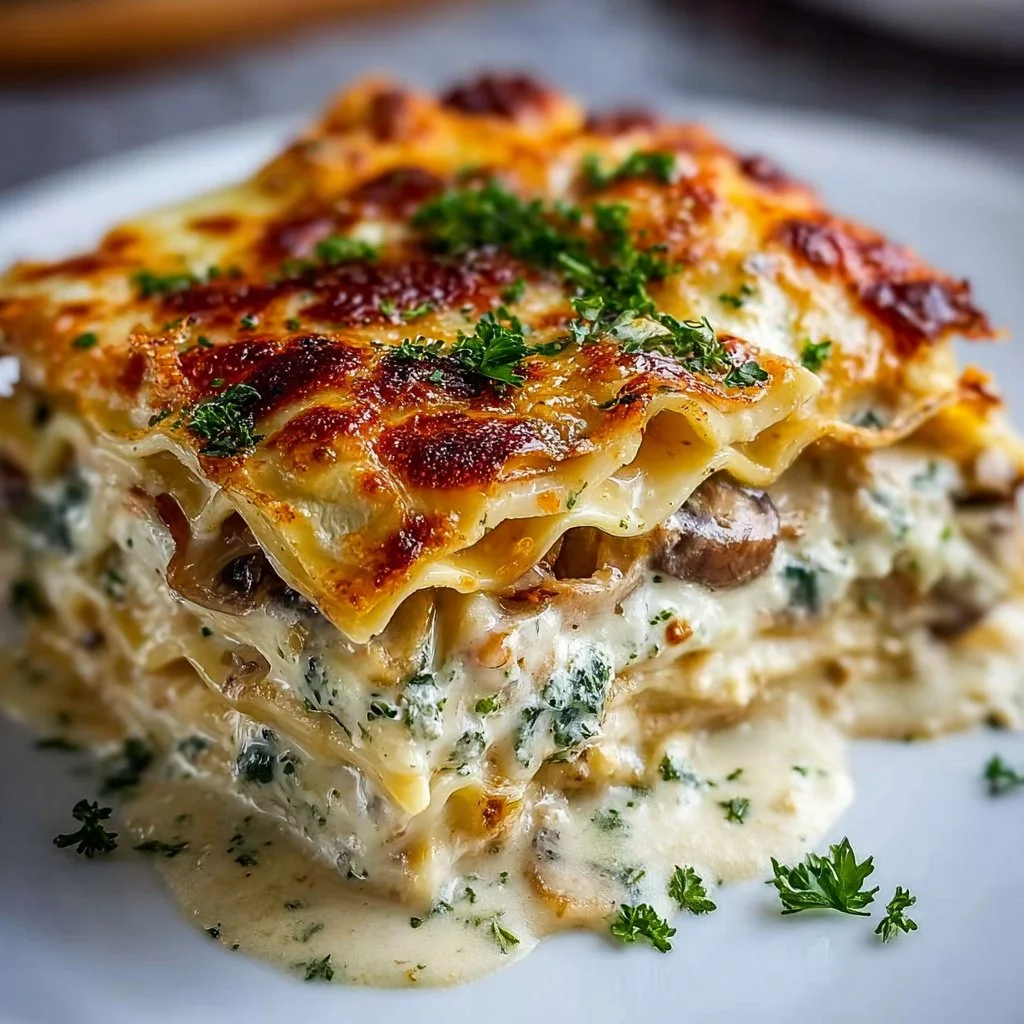 Mushroom Lasagna 2 Mushroom Lasagna