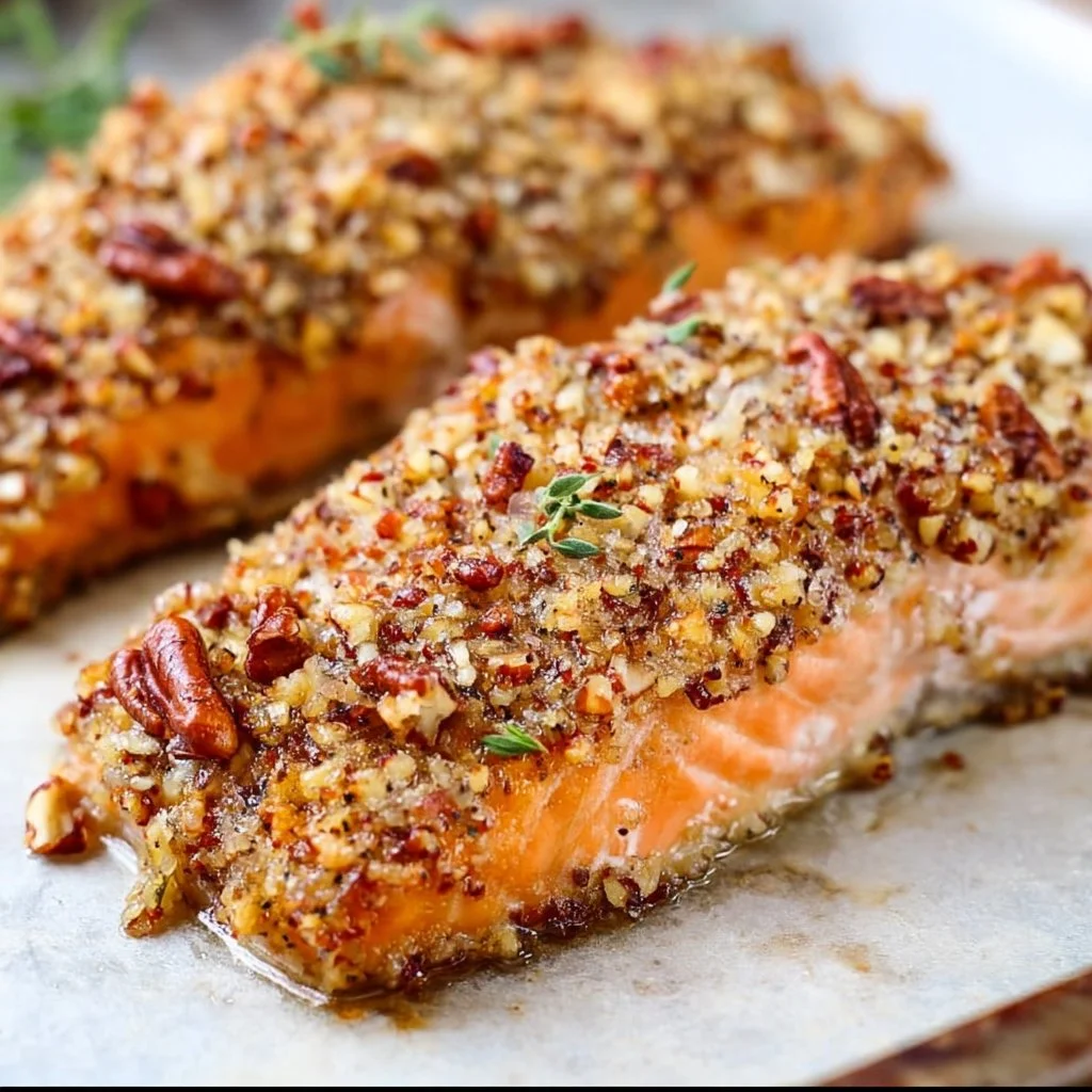 Pecan Crusted Salmon 2 Pecan Crusted Salmon Recipe