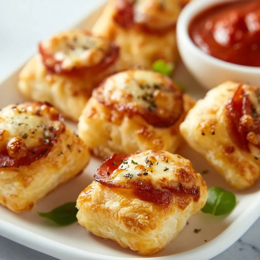 Puff Pastry Pizza Bites 2 Puff Pastry Pizza Bites