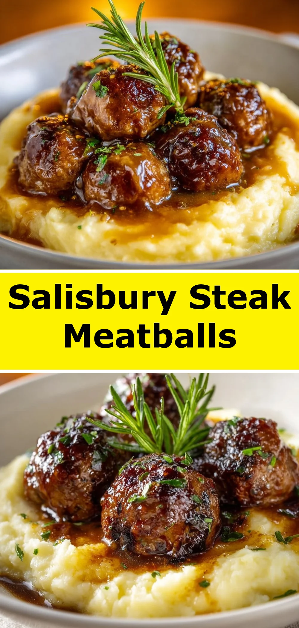 Salisbury Steak Meatballs 1 Salisbury Steak Meatballs