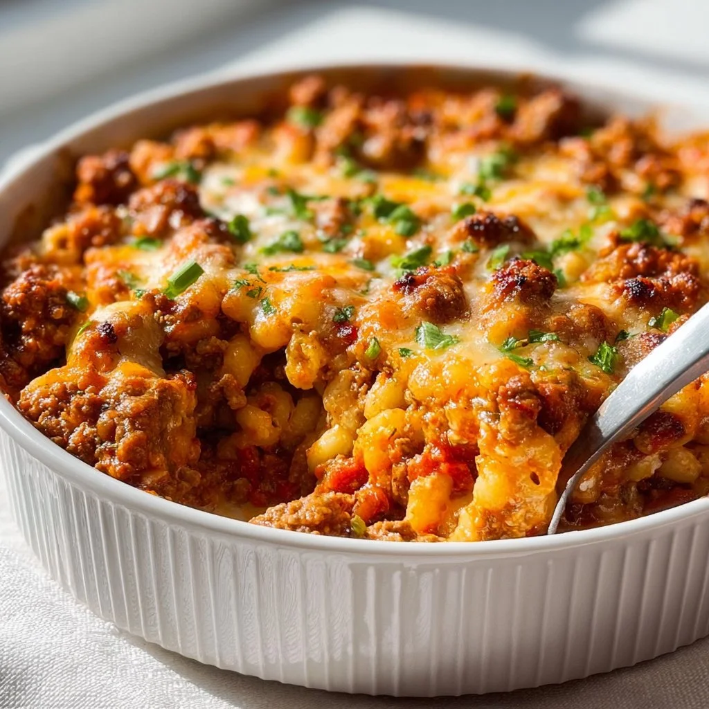Sloppy Joe Ground Turkey Casserole 2 30-Minute Sloppy Joe Ground Turkey Casserole - FlirtyFood