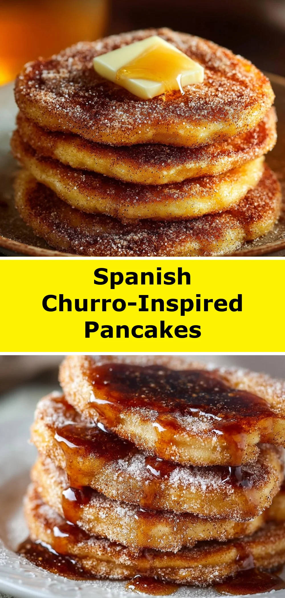 Spanish Churro-Inspired Pancakes 1 Spanish Churro-Inspired Pancakes
