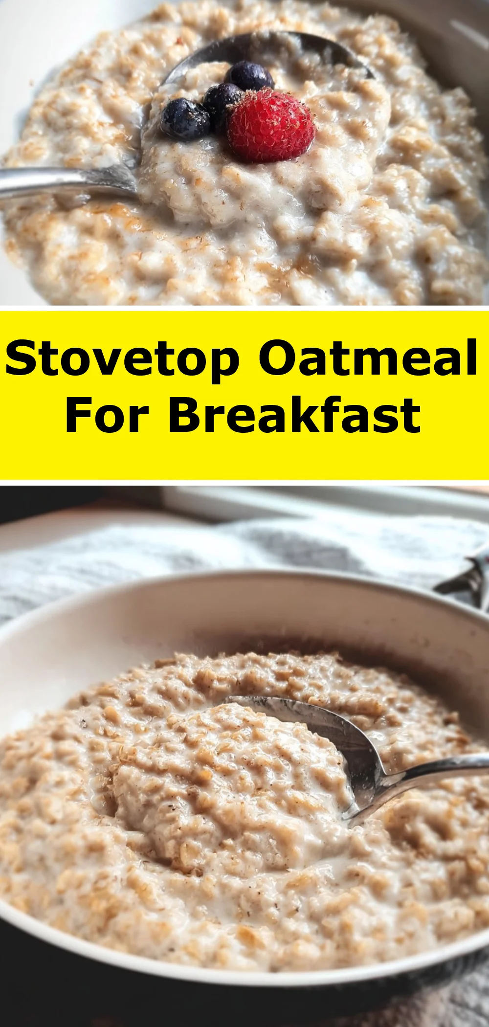 Stovetop Oatmeal For Breakfast 1 Stovetop Oatmeal For Breakfast