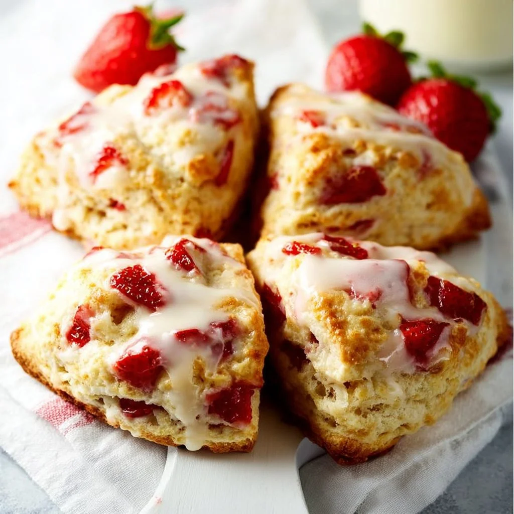 Strawberry Scones 2 Strawberry Scones
