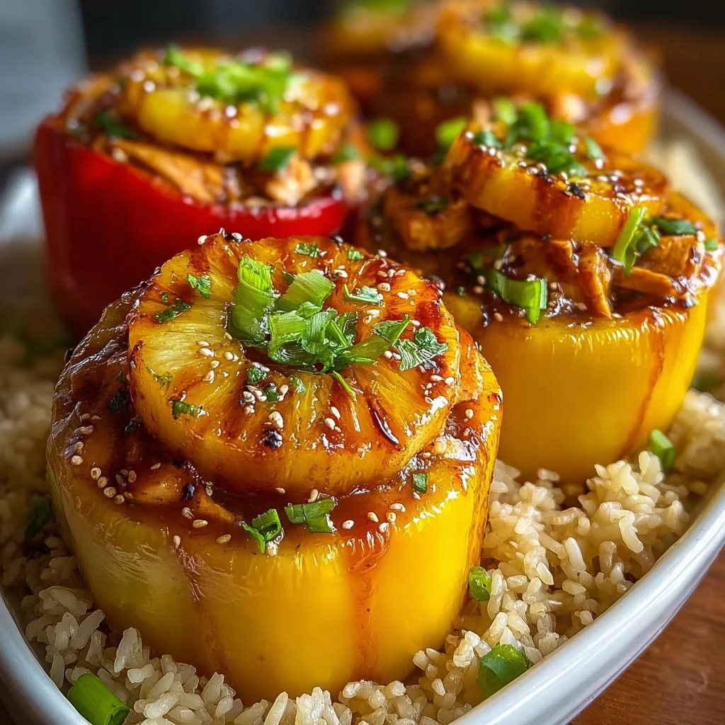 Delicious teriyaki pineapple chicken served over rice