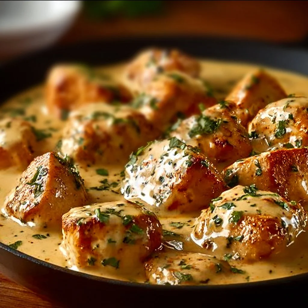 Delicious plate of Butter Chicken Skillet inspired by Texas Roadhouse