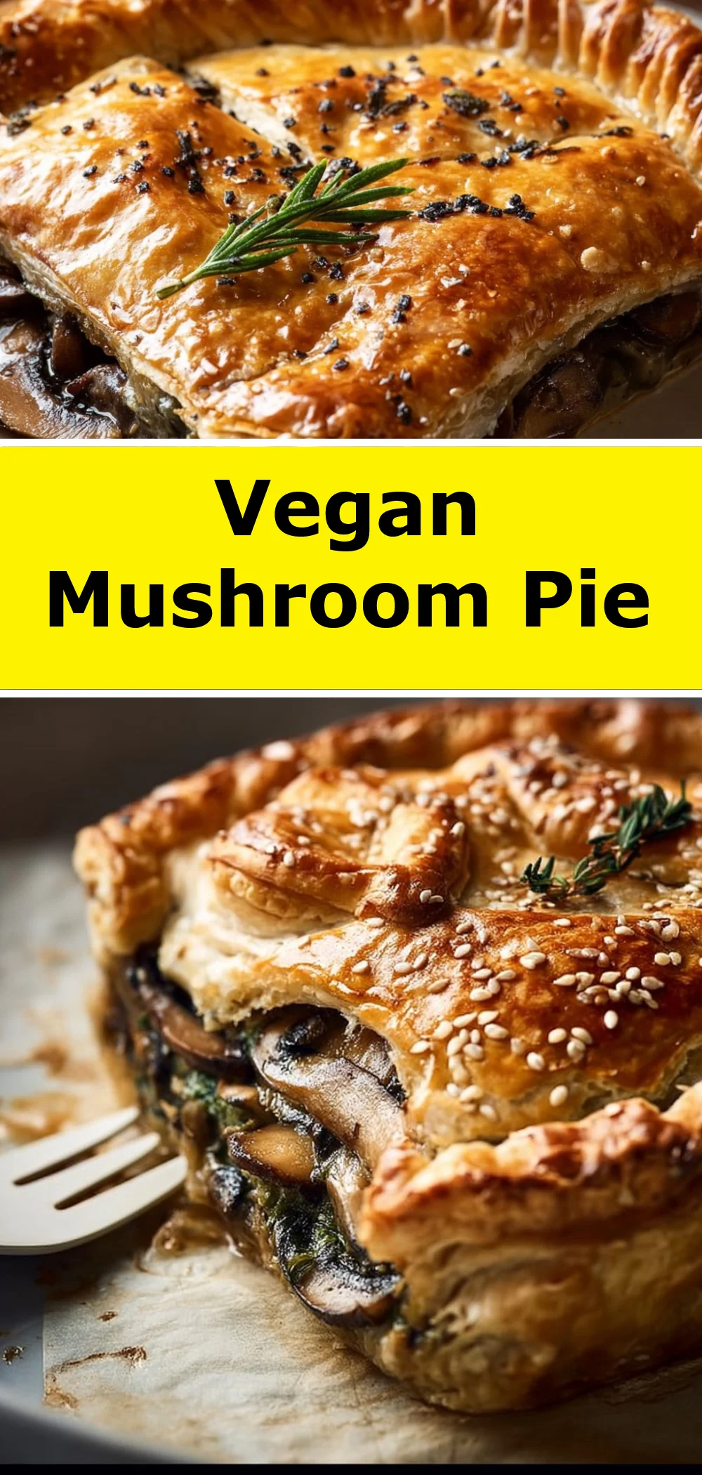 Vegan Mushroom Pie 1 Vegan Mushroom Pie
