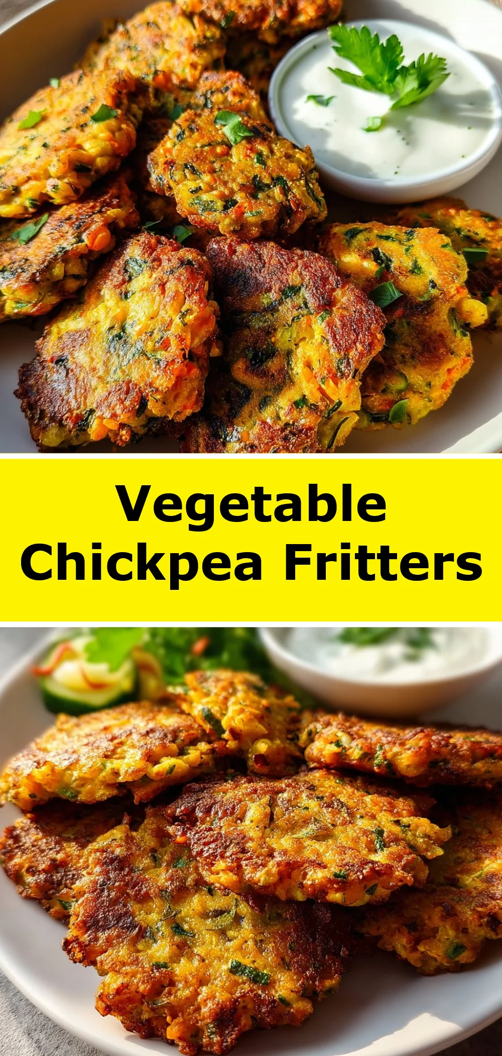 Vegetable Chickpea Fritters 1 Vegetable Chickpea Fritters