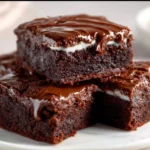 Yummy Brownies with Greek Yogurt 4 Yummy brownies made with Greek yogurt, a healthier dessert option.