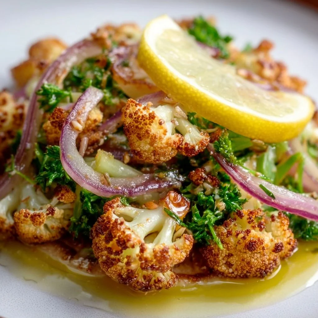 Delicious caramelized florets served as a side dish