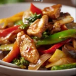Delicious chicken stir fry with vibrant mixed vegetables