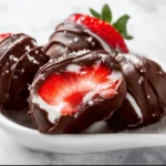 Chocolate Strawberry Frozen Yogurt Bites for a cool, healthy dessert