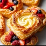Cream Cheese Puff Pastry 3 Cream cheese puff pastry with flaky layers and a rich filling