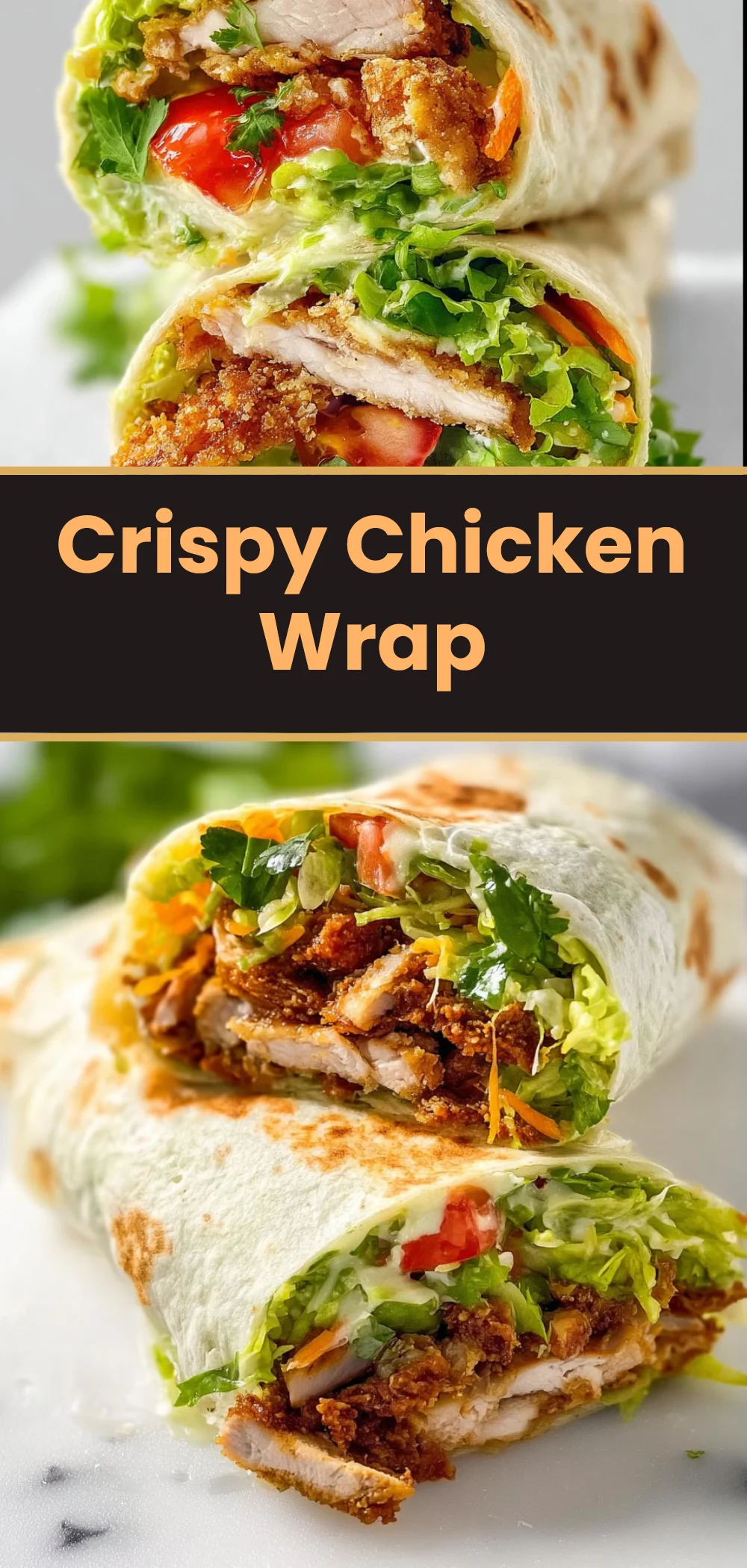 Smashed Chicken Wraps Crispy Chicken Wrap
