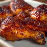 Delicious BBQ chicken served hot from the grill