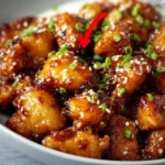 Delicious Honey Garlic Chicken dish served with vegetables