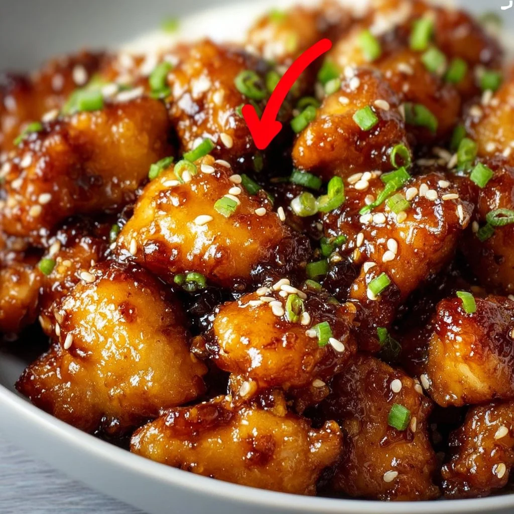Delicious Honey Garlic Chicken dish served with vegetables