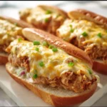 A mouthwatering hot chicken sandwich with crispy texture and fresh toppings