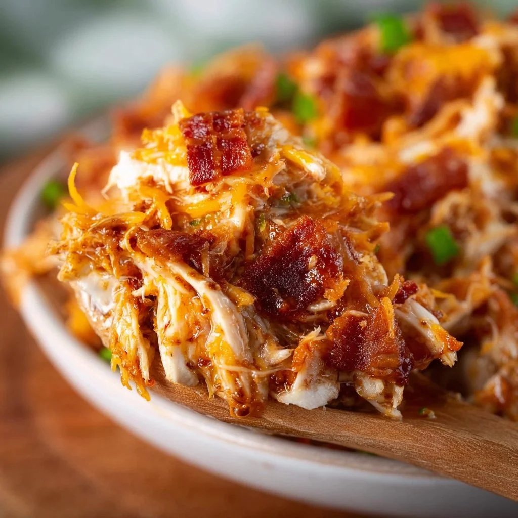 Instant Pot Crack Chicken recipe featuring creamy chicken with seasonings
