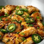 Spicy and flavorful jalapeno chicken dish served on a plate