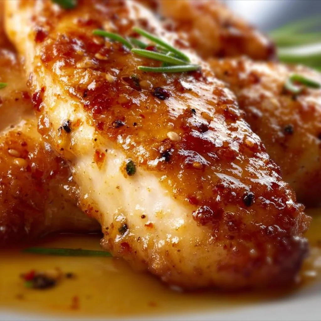 Juicy chicken breast cooked to perfection with herbs and spices