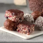 Image of delicious no-bake fruit and chocolate energy balls