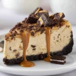 Peanut Butter Cheesecake with Oreo Crust 3 Delicious Peanut Butter Cheesecake with a crunchy Oreo crust